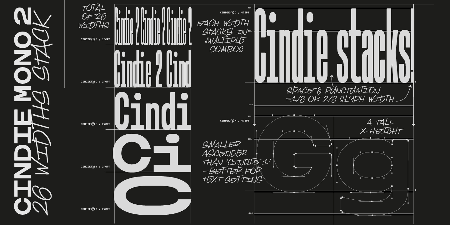 Cindie 2 Y Font preview